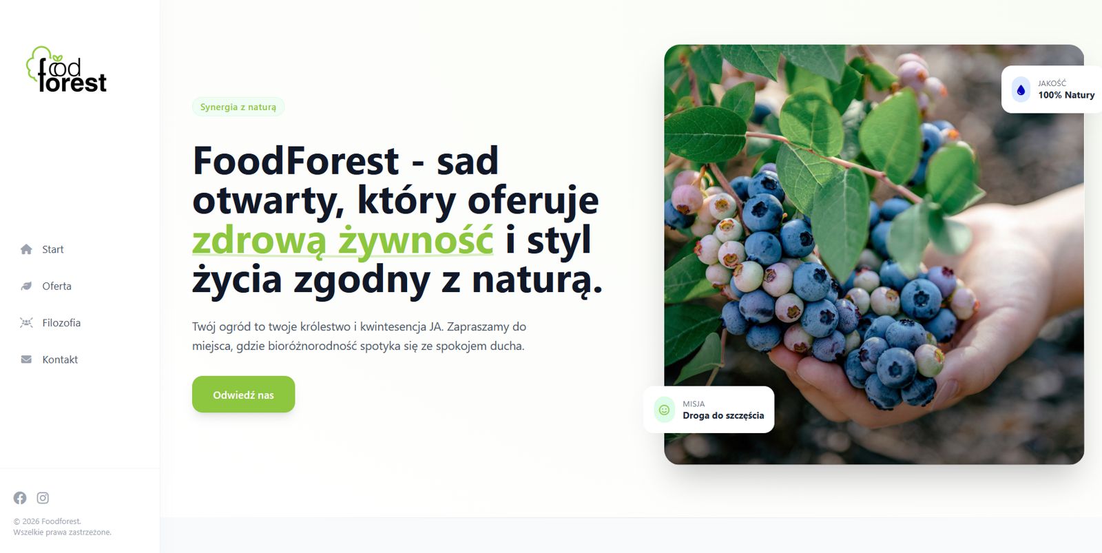 FoodForest Sad Otwarty